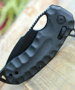 Cheap 💯 SOG Kiku XR - Blackout, 3.03" CTS XHP Black Cerakote Blade, Black Linen Micarta Handles 😍 -Automatic Knives shop SOG Kiku XR Blackout.3 89487.1591715043