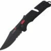 Budget 😀 SOG 11120257 Trident MK3 AT-XR 3.75" D2 Black Combo Edge, Red and Black GRN Handles ✔️