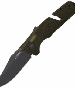 Coupon 🔔 SOG 11120357 Trident MK3 AT-XR 3.75" D2 Black Plain Edge, Olive Drab GRN Handles 👍