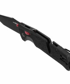 Cheap 👍 SOG 11120457 Trident MK3 AT-XR 3.75 " D2 Tanto Plain Edge, Black and Red GRN Handles 🎁 -Automatic Knives shop SOG11120457.1 97469.1589920843