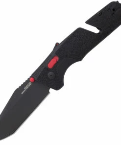 Cheap 👍 SOG 11120457 Trident MK3 AT-XR 3.75 " D2 Tanto Plain Edge, Black and Red GRN Handles 🎁
