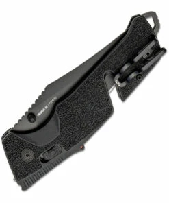 Coupon 🧨 SOG Trident AT - Blackout 11-12-05-57, 3.7" D2 Black Clip Point Plain Blade, Black GRN Handle 🧨 -Automatic Knives shop SOG11120557 1 75202.1616449408