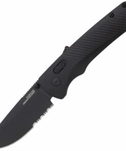 Best deal 🌟 SOG Flash 11180257 MK3 AT-XR 3.45" Partially Serrated Edge, Blackout GRN Handles 🔔