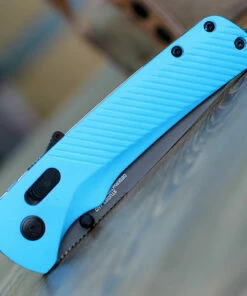 Budget 🧨 SOG 11180357 Flash MK3 AT-XR 3.45" D2 Plain Edge, Civic Cyan GRN Handles 🎁 -Automatic Knives shop SOG11180357.4 96440.1591730948