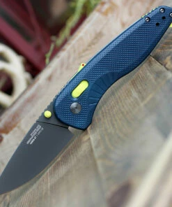 New 🤩 SOG 11410357 Aegis MK3 AT-XR 3.13" D2 Drop Point, Indigo and Acid GRN Handles 🤩