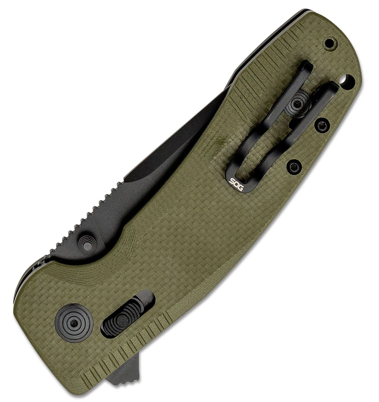 Best Pirce ⭐ SOG SOG-Tac XR Folding Knife 12-38-02-57, 3.39" D2 Black Drop Point Plain Blade, OD Green G-10 Handle 🛒 3 Best Pirce ⭐ SOG SOG-Tac XR Folding Knife 12-38-02-57, 3.39" D2 Black Drop Point Plain Blade, OD Green G-10 Handle 🛒 - Image 3