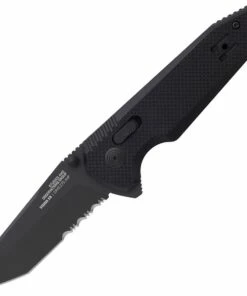 New 👍 SOG Vision XR 12-57-02-57, 3.36" CTS-XHP Black Tanto Combo Blade, Black G-10 Handles 🔥