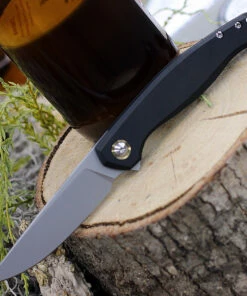 Promo 👏 GiantMouse ACE Sonoma Frame Lock Knife, 3.3" Stonewash M390 Drop Point Blade, Black PVD Titanium Handle 😍