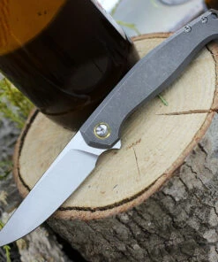 Cheapest 🔥 GiantMouse ACE Sonoma Frame Lock Knife, 3.3" Satin M390 Drop Point Blade, Titanium Handle 😍