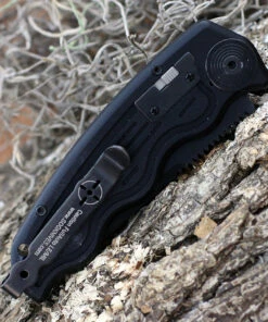 Flash Sale ❤️ SOG-TAC Mini Auto ST-11, 3.0" AUS-8 Clip Point Black Plain Blade, Black Aluminum Handle 🎉 -Automatic Knives shop ST 11.2 66236.1616524574