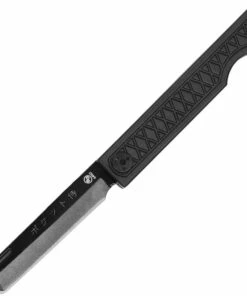 Best Sale ✨ StatGear Pocket Samurai Folding Knife STAT116, 2.1" 44OC Satin Plain Blade, Black Aluminum Handle 🎉