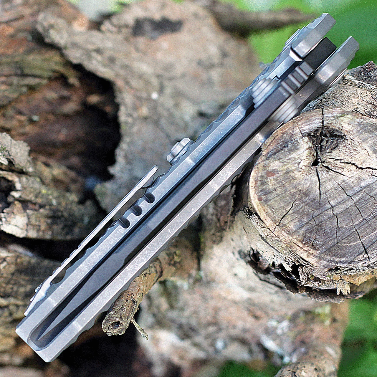 Cheap 👏 Maxace Knives Sandstorm Gray Integral Ti (4.25" M390 Black) MCS201 ⭐ 6 Cheap 👏 Maxace Knives Sandstorm Gray Integral Ti (4.25" M390 Black) MCS201 ⭐ - Image 6