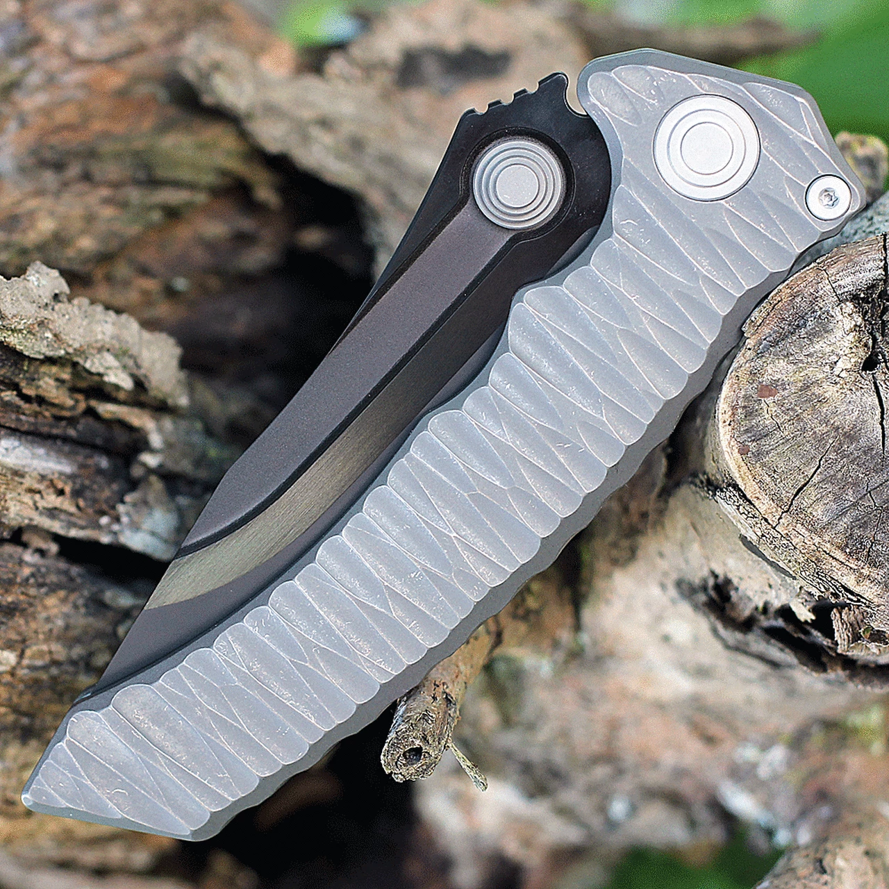 Cheap 👏 Maxace Knives Sandstorm Gray Integral Ti (4.25" M390 Black) MCS201 ⭐ 3 Cheap 👏 Maxace Knives Sandstorm Gray Integral Ti (4.25" M390 Black) MCS201 ⭐ - Image 3