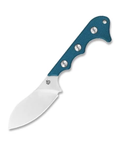 Wholesale 🛒 QSP Knife Neckmuk Neck Knife QS125-E, 2.875" D2 Plain Blade, Blue Linen Micarta Handle 👍