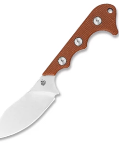 Best deal 🎁 QSP Knife Neckmuk Neck Knife QS125-E, 2.875" D2 Plain Blade, Brown Linen Micarta Handle 🛒