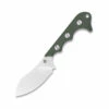 Best Pirce 🛒 QSP Knife Neckmuk Neck Knife QS125-F, 2.875" D2 Plain Blade, Green Linen Micarta Handle 👍