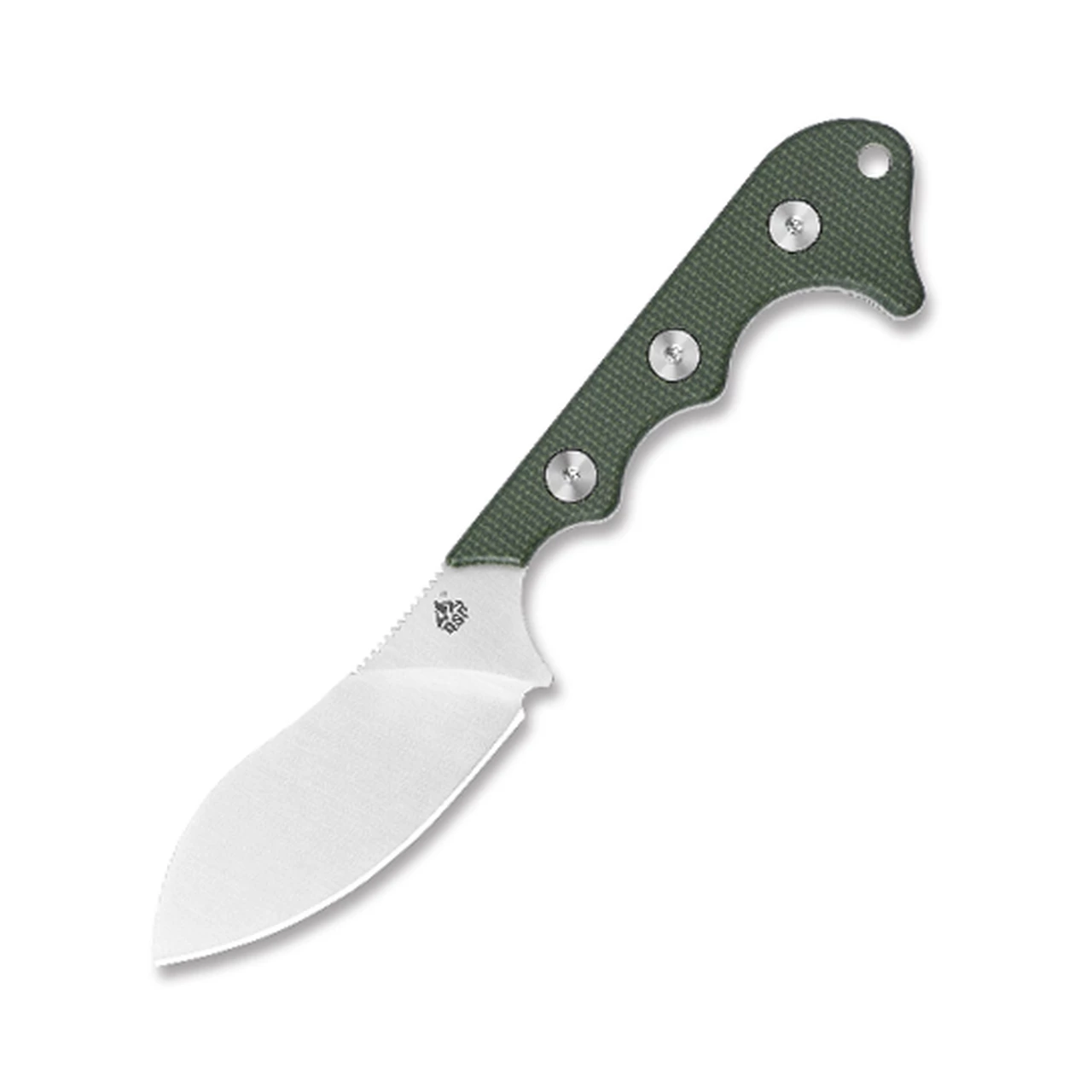 Best Pirce 🛒 QSP Knife Neckmuk Neck Knife QS125-F, 2.875" D2 Plain Blade, Green Linen Micarta Handle 👍 1 Best Pirce 🛒 QSP Knife Neckmuk Neck Knife QS125-F, 2.875" D2 Plain Blade, Green Linen Micarta Handle 👍
