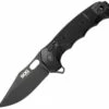 Hot Sale ✨ SOG Seal XR Clip Point 12-21-02-57, 3.9" S35VN Black Cerakote Plain Blade, Black GRN Handle 🌟