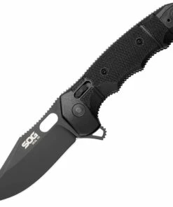 Hot Sale ✨ SOG Seal XR Clip Point 12-21-02-57, 3.9" S35VN Black Cerakote Plain Blade, Black GRN Handle 🌟