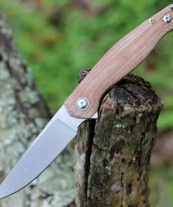 Cheapest ❤️ GiantMouse Ace Sonoma V2 - Natural Micarta (3.4" Elmax Stonewash) ⌛
