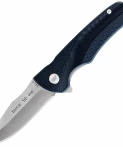 Promo 🤩 Buck Knives Buck 840 Sprint Select Linerlock BU840BLS, 3.125" 420HC Plain Blade, Blue GRN Handle ✔️