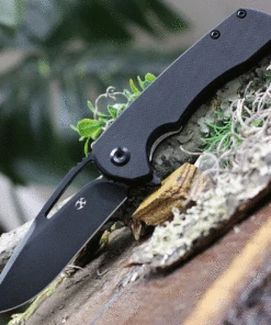 Hot Sale 🔥 Kansept Knives T1001A2 Kryo, 3.58" Black D2 Plain Blade, Black G10 Handle 👏