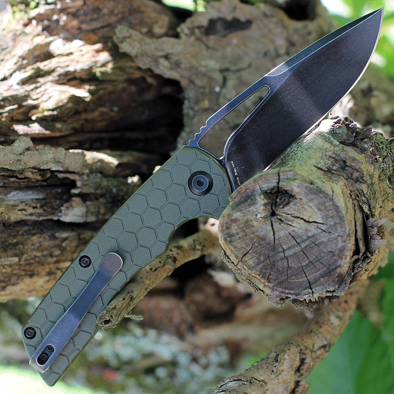 Best reviews of 🧨 Kansept Knives Kryo KT1001A6, 3.6" D2 Black Plain Blade, Green G-10 Handles w/ Circle Design ✔️ 2 Best reviews of 🧨 Kansept Knives Kryo KT1001A6, 3.6" D2 Black Plain Blade, Green G-10 Handles w/ Circle Design ✔️ - Image 2