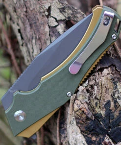 Discount ⭐ Kansept Knives KT1008A2 Hellx, 3.60" D2 Stonewashed Blade, OD Green G10/Bronze Anodized SS Handle 😍 7 Discount ⭐ Kansept Knives KT1008A2 Hellx, 3.60" D2 Stonewashed Blade, OD Green G10/Bronze Anodized SS Handle 😍 -Automatic Knives shop T1008A2.4 76404.1612288815
