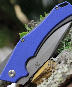 Deals 👏 Kansept Knives KT1008A3 Hellx, 3.60" D2 Stonewashed Blade, Dark Blue G10/ Gray Anodized SS Handle 🎁 -Automatic Knives shop T1008A3.3 55626.1621438363