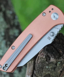 Best Sale 👍 Kansept Knives Main Street K1015B5, 3.41" 154CM Stonewashed Wharncliffe Blade, Copper Handle 👍 -Automatic Knives shop T1015B5.2 95878.1624636498