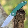 Discount ✔️ Kansept Knives Kansept Mini Accipiter Front Flipper - Green Alum. (3" 154CM SW) T2007A4 😀