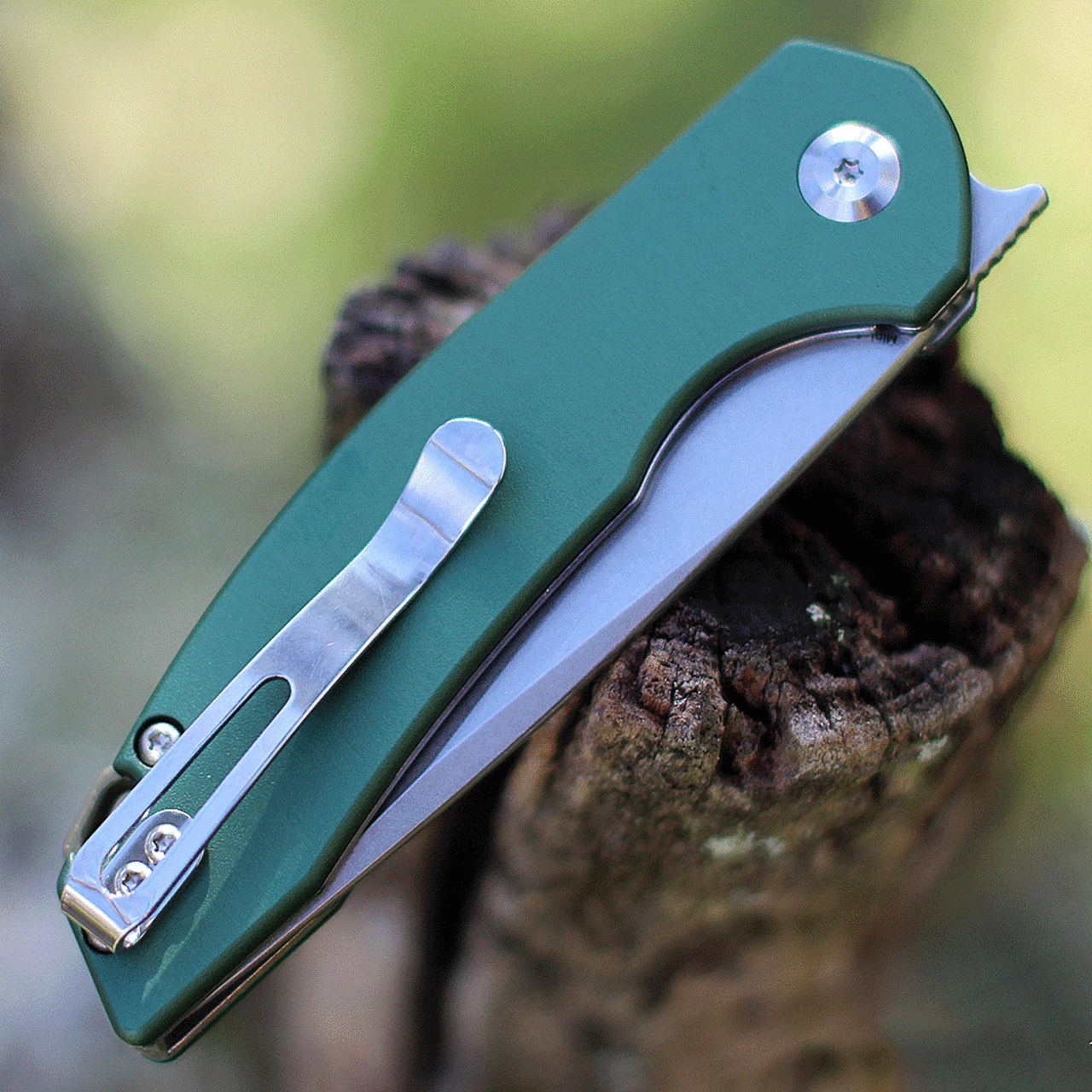 Discount ✔️ Kansept Knives Kansept Mini Accipiter Front Flipper - Green Alum. (3" 154CM SW) T2007A4 😀 4 Discount ✔️ Kansept Knives Kansept Mini Accipiter Front Flipper - Green Alum. (3" 154CM SW) T2007A4 😀 - Image 4