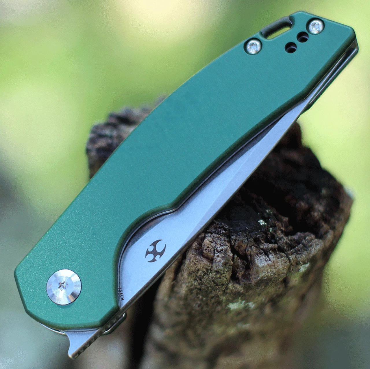 Discount ✔️ Kansept Knives Kansept Mini Accipiter Front Flipper - Green Alum. (3" 154CM SW) T2007A4 😀 3 Discount ✔️ Kansept Knives Kansept Mini Accipiter Front Flipper - Green Alum. (3" 154CM SW) T2007A4 😀 - Image 3
