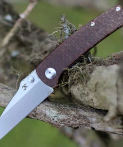 Budget 🛒 Kansept Knives T2015A5 Little Main Street Folding Knife, 2.25" 154CM Reverse Tanto Satin Plain Blade, Brown Micarta Handle ❤️