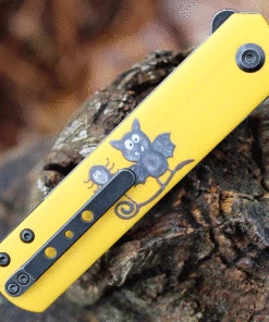 Wholesale 🔥 Kansept Knives Kansept Foosa Slip Joint - Yellow G10 / Bat Print (3" 154CM Blk SW) T2020T8 ⌛ 7 Wholesale 🔥 Kansept Knives Kansept Foosa Slip Joint - Yellow G10 / Bat Print (3" 154CM Blk SW) T2020T8 ⌛ -Automatic Knives shop T2020T8.3 33415.1636662201