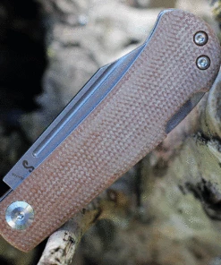 Hot Sale ❤️ Kansept Knives Kansept Wedge Back Lock T2026B3, 2.45" 154CM Stonewashed Plain Blade, Brown Micarta Handle 🛒 -Automatic Knives shop T2026b3.3 63157.1632338255