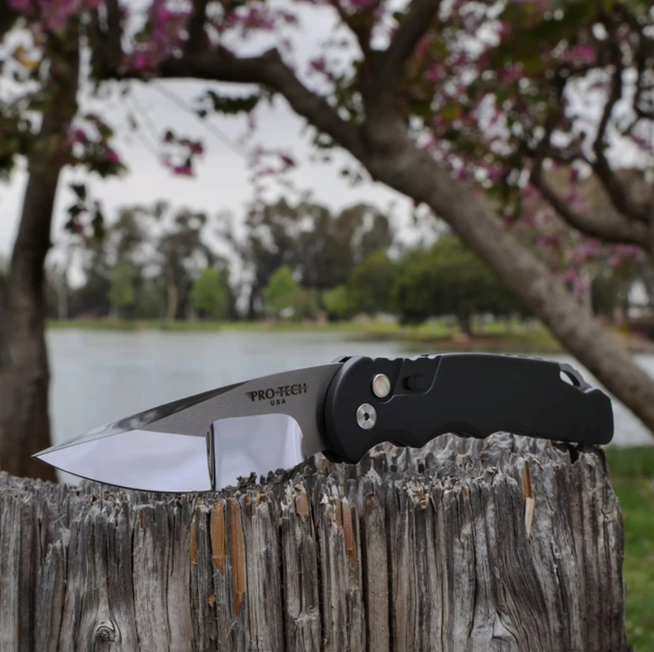 New ⌛ Pro-Tech TR-5 Custom Automatic Blk Alum (3.25" Mirror Compound) T5450 🤩 3 New ⌛ Pro-Tech TR-5 Custom Automatic Blk Alum (3.25" Mirror Compound) T5450 🤩 - Image 3