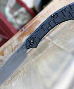 Buy ⭐ Tops Knives TRAZ03 Tac Raze Friction Folding Knife , 3.13 1095 RC Tumble Finish, Black G10 Handles 🎁