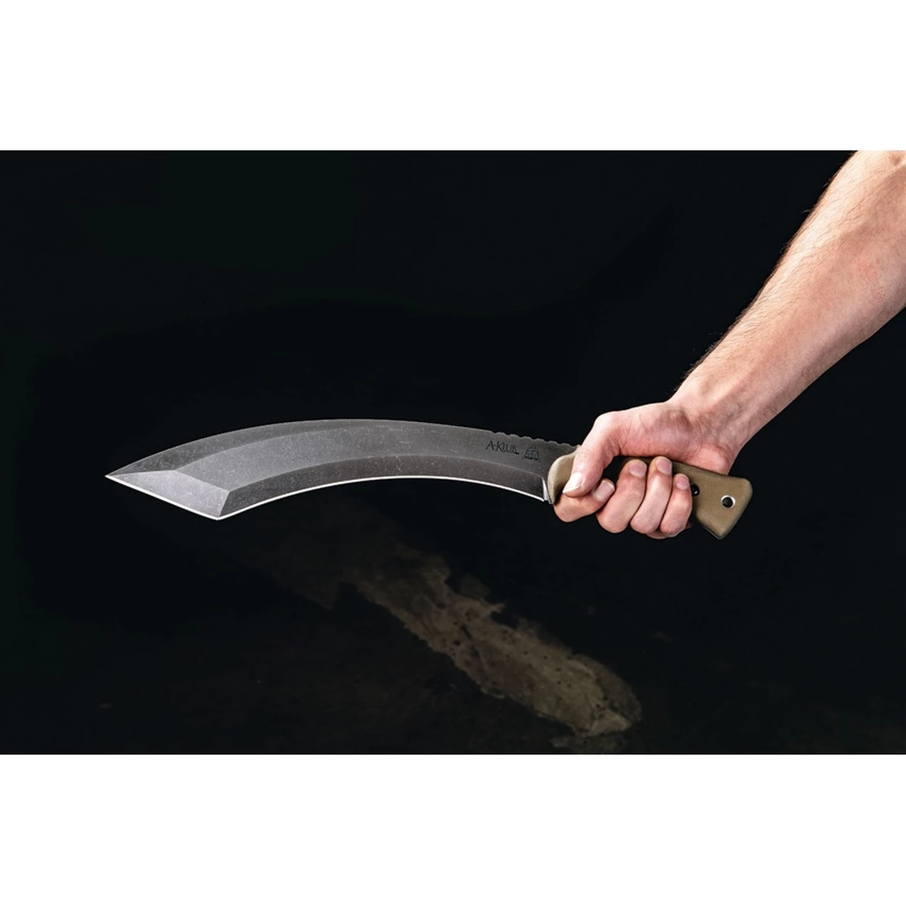 Cheapest 👏 Tops AKLU-01 A-Klub, 12.38" 1095 Acid Rain Blade, Green Canvas Micarta Handle 😀 2 Cheapest 👏 Tops AKLU-01 A-Klub, 12.38" 1095 Acid Rain Blade, Green Canvas Micarta Handle 😀 - Image 2