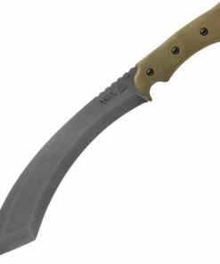 Cheapest 👏 Tops AKLU-01 A-Klub, 12.38" 1095 Acid Rain Blade, Green Canvas Micarta Handle 😀