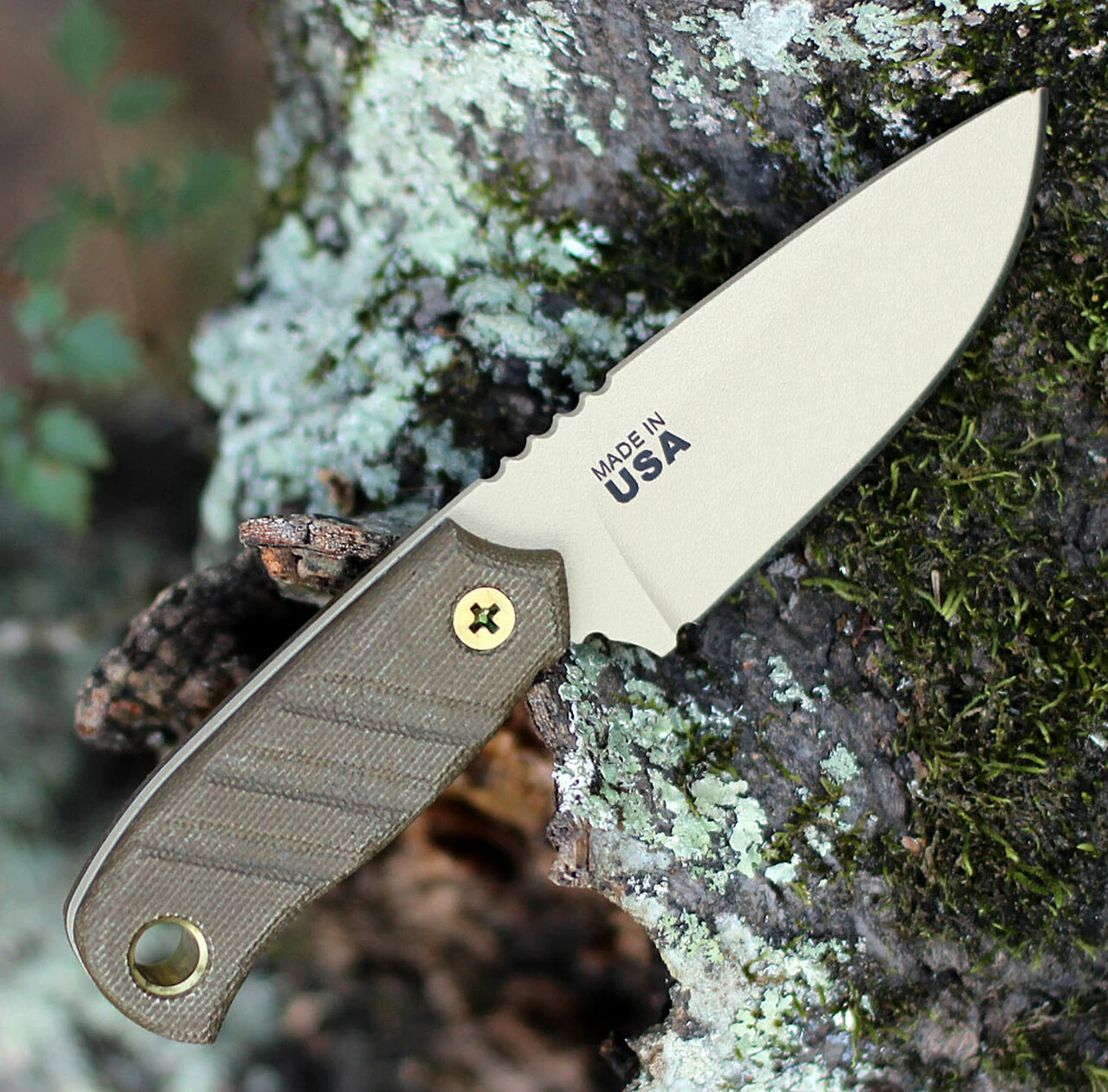 Top 10 🧨 TOPS Baja 3.0 Fixed Blade, Coyote Tan 1095 High Carbon, Green Micarta Handle 🤩 2 Top 10 🧨 TOPS Baja 3.0 Fixed Blade, Coyote Tan 1095 High Carbon, Green Micarta Handle 🤩 - Image 2