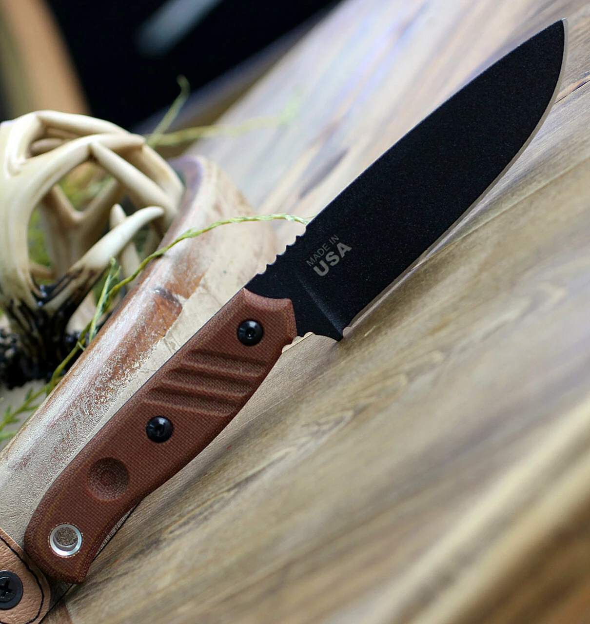 Best Sale 🎉 TOPS Knives TPBAJA-4.5R Baja 4.5 Reserve Edition 4.88" 1095 RC Black Traction Coating, Tan Canvas Micarta Handles, Brown Leather Sheath 🔥 4 Best Sale 🎉 TOPS Knives TPBAJA-4.5R Baja 4.5 Reserve Edition 4.88" 1095 RC Black Traction Coating, Tan Canvas Micarta Handles, Brown Leather Sheath 🔥 - Image 4