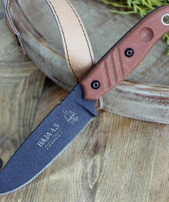 Best Sale 🎉 TOPS Knives TPBAJA-4.5R Baja 4.5 Reserve Edition 4.88" 1095 RC Black Traction Coating, Tan Canvas Micarta Handles, Brown Leather Sheath 🔥 12 Best Sale 🎉 TOPS Knives TPBAJA-4.5R Baja 4.5 Reserve Edition 4.88" 1095 RC Black Traction Coating, Tan Canvas Micarta Handles, Brown Leather Sheath 🔥 -Automatic Knives shop TPBAJA45R.3 64307.1591126769