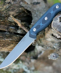 Budget 👍 Tops Knives Dicer 4 Steak Knife DCR4-01, 4.38" CPM S35VN Tumble Blade, Blue/Black G10 Handle 🎁