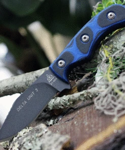 Buy 👏 Tops Delta Unit 3 DEUT-03, 3.00" 1095 High Carbon Steel, Blue/black G-10 Handle 🎉