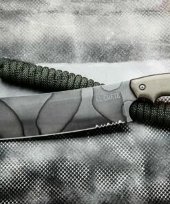 Best deal ✨ TOPS El Chete Camo ELCH01C, 12" 1095HC Steel Camo Blade, Green Canvas Micarta Handle 🎉