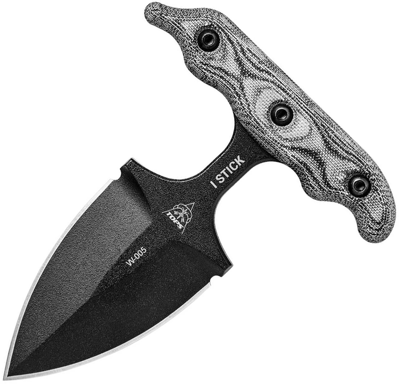 Budget 🤩 TOPS I-Stick Push Dagger ISTK-01, 3.50" 1075 Carbon Steel, Black Canvas Micarta Handle ⭐ 1 Budget 🤩 TOPS I-Stick Push Dagger ISTK-01, 3.50" 1075 Carbon Steel, Black Canvas Micarta Handle ⭐