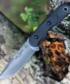 Flash Sale ✨ Tops Tex Creek, 1095 High Carbon Steel, Black Canvas Micarta Handle 💯