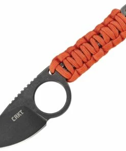 Coupon 🔔 CRKT 2415 Tailbone, 2.13" 8Cr13MoV Stonewashed Plain Blade, 45Mn Carbon Steel Chain L 😍