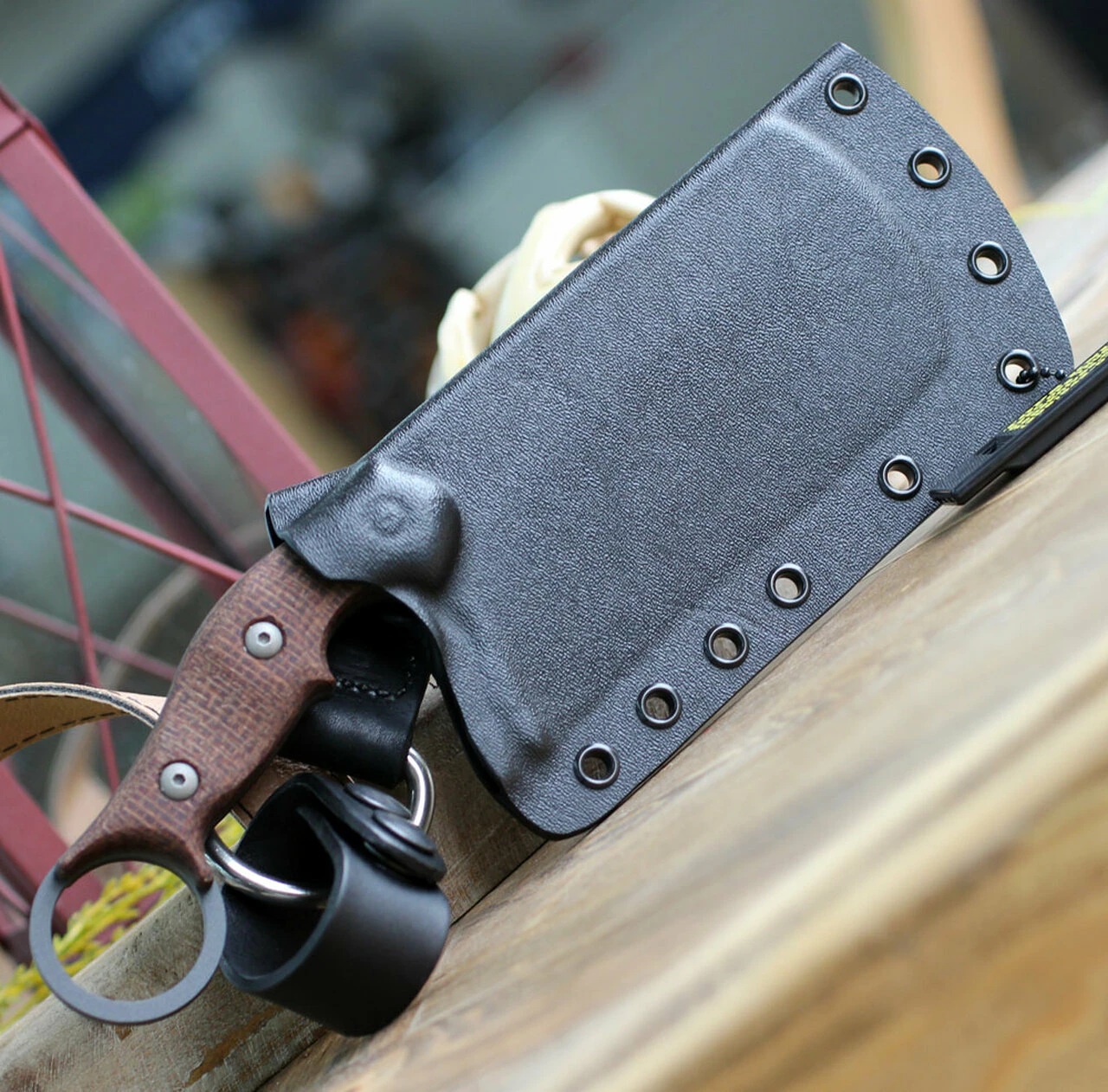 Cheapest โ TOPS Knives TFOR01 Tidal Force Karambit Cleaver 4.87" 1095 RC Tactical Gray Finish, Brown Burlap Micarta Handles, Kydex Sheath ๐งจ 3 Cheapest โ TOPS Knives TFOR01 Tidal Force Karambit Cleaver 4.87" 1095 RC Tactical Gray Finish, Brown Burlap Micarta Handles, Kydex Sheath ๐งจ - Image 3